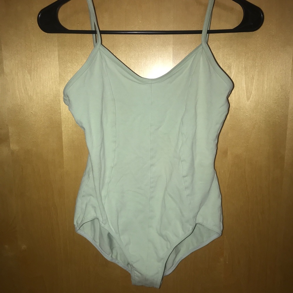 Mint green body suit